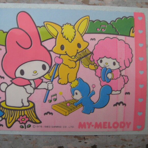 Vintage Sanrio 1976 1981 My Melody Sticker Sheets -... | Depop Sanrio My Melody Sticker Vintage 1983
